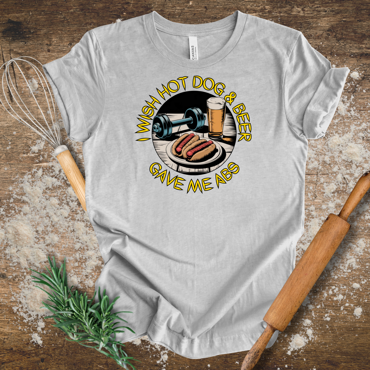 I Wish Hot Dog & Beer T-shirt