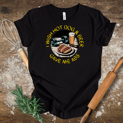 I Wish Hot Dog & Beer T-shirt