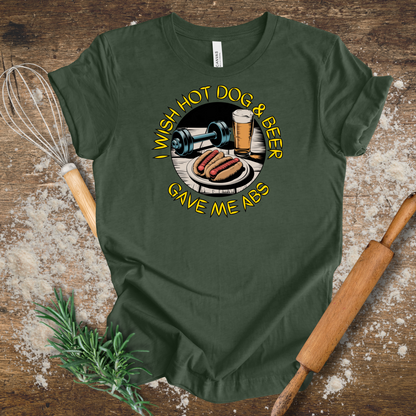 I Wish Hot Dog & Beer T-shirt