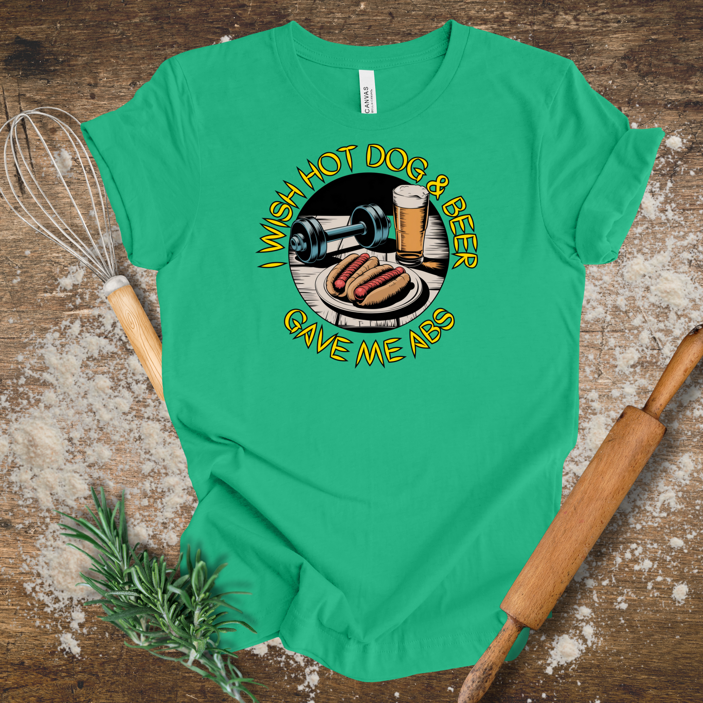 I Wish Hot Dog & Beer T-shirt