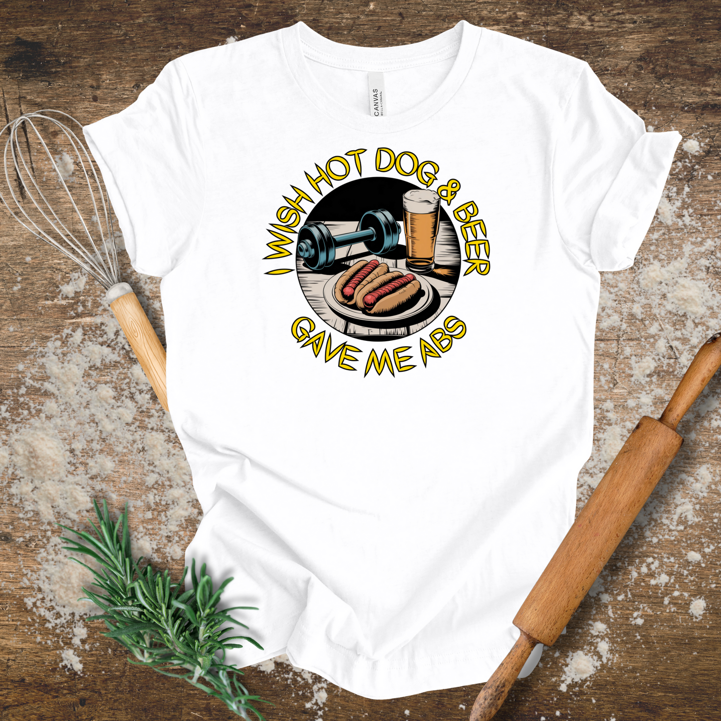 I Wish Hot Dog & Beer T-shirt